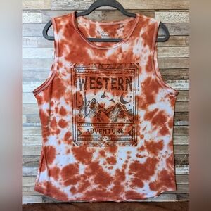 Panhandle Slim Tie Dye Western Adventure Tank Top